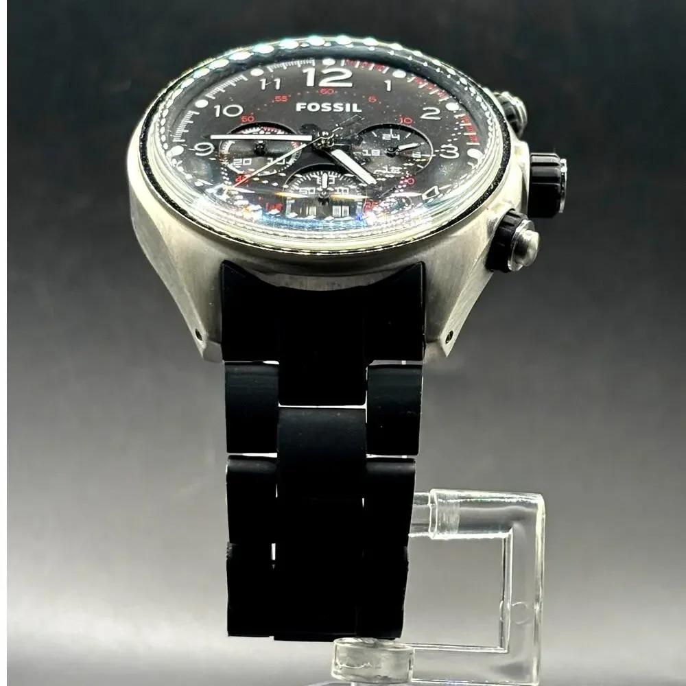 Fossil Flight CH2697 Chronograph Black Dial 46mm Men’s Watch
